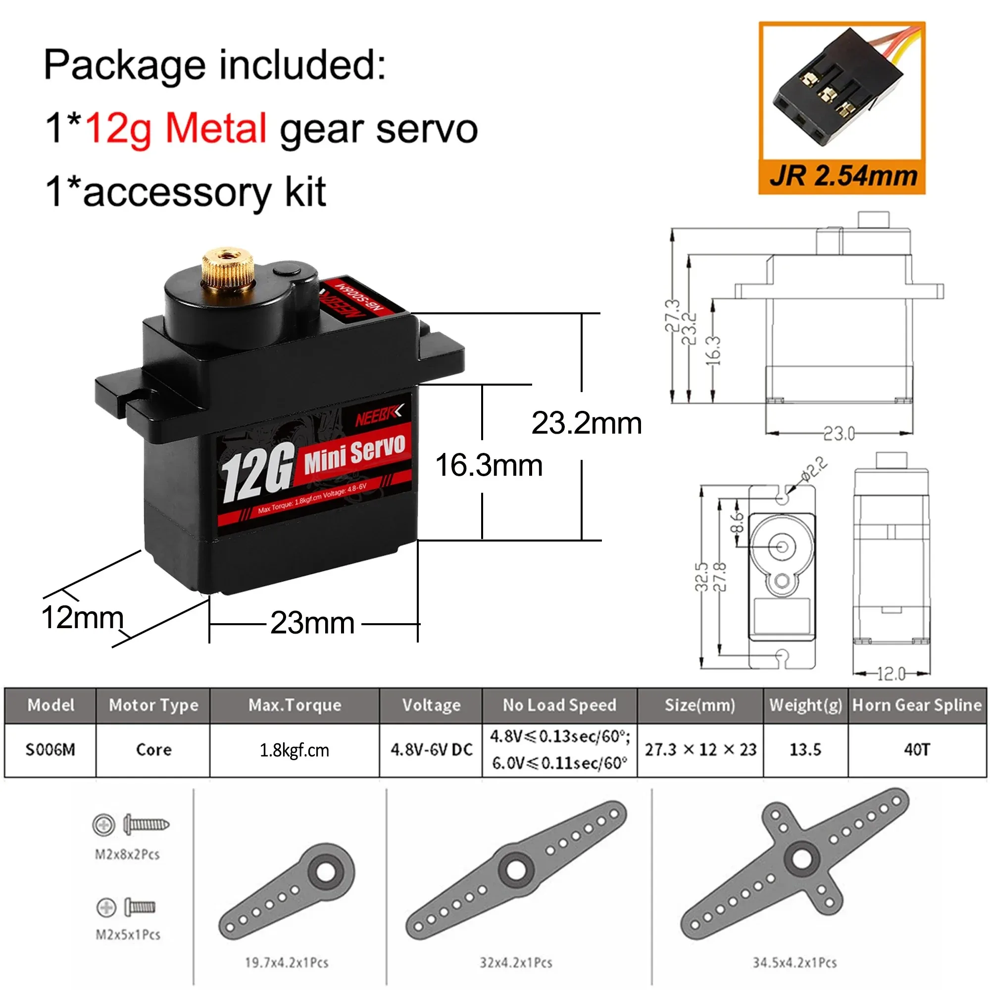 NEEBRC 2g 4.3g 5g 8g 12g 21g Digitale Micro Servo voor RC Vliegtuig Drone Mini Auto Helikopter Vaste vleugel Wltoys K969 K989 XKS X450