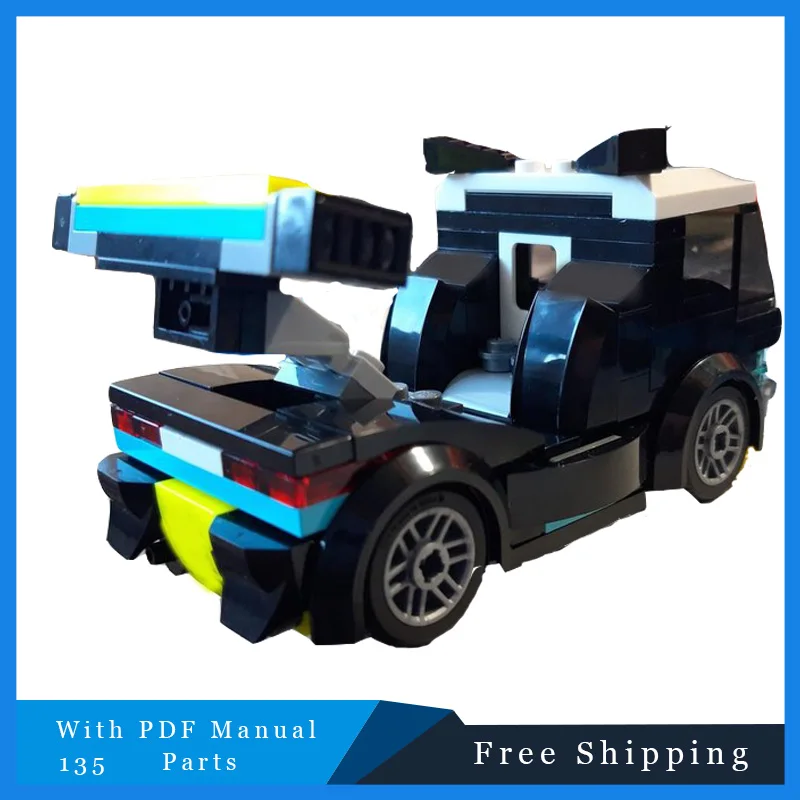 135 pièces technologie modulaire MOC Cool Combat véhicule blocs de construction enfants bricolage assemblage blocs de construction jouet Festival cadeau 2025