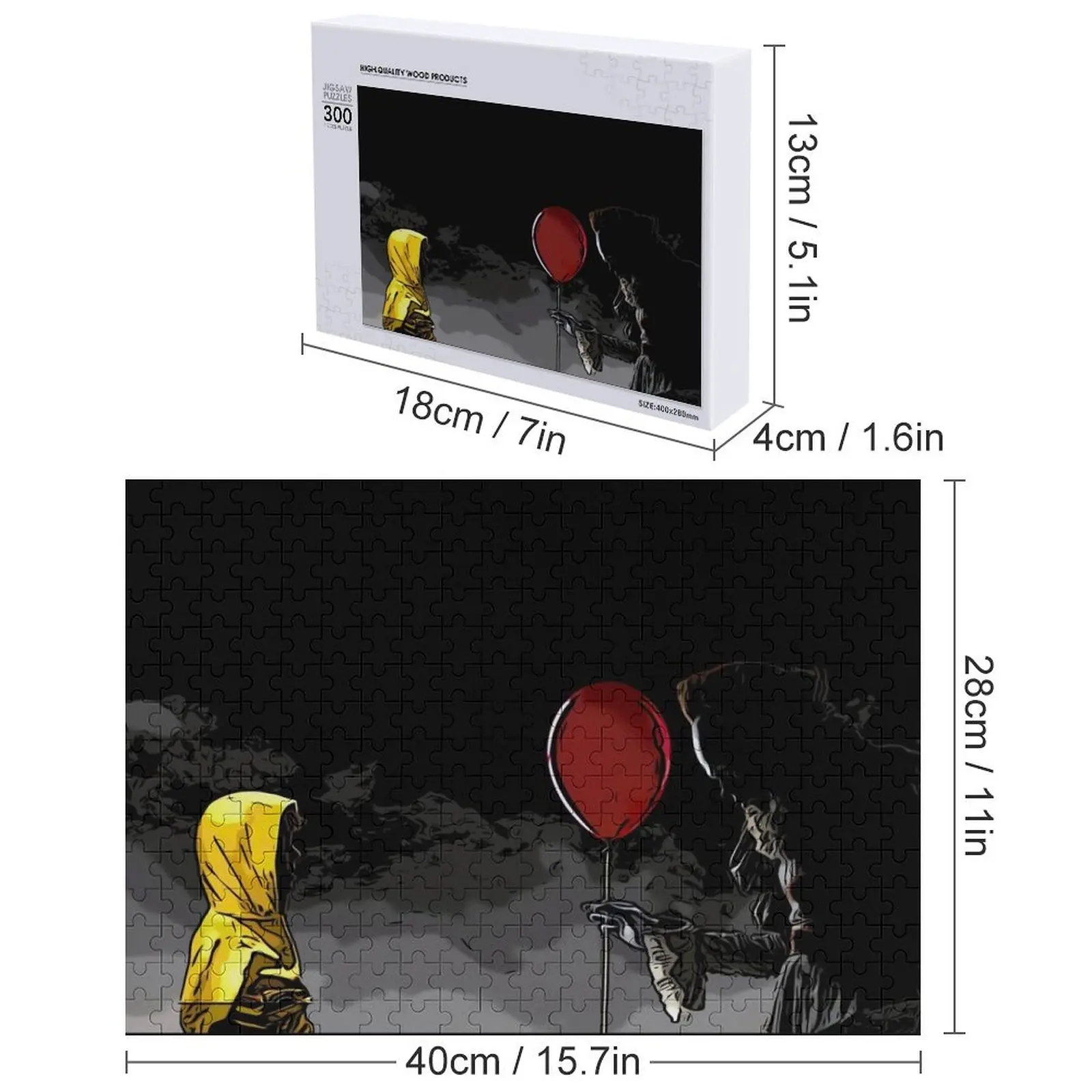 怖いホラー ピエロ フェイスマスク ジグソーパズル パーソナライズされたギフト 結婚した人へのカスタマイズ可能な子供へのギフト 写真パズル