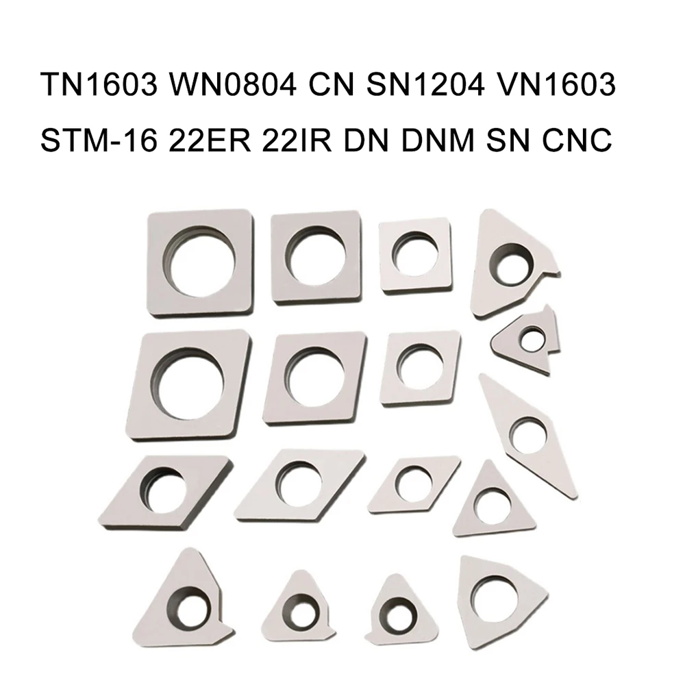 TN1603 WN0804 CN SN1204 VN1603 STM-16 22ER 22IR DN DNM SN CNC Turning Tool Accessories Tool Bar Blade Pad T/W/C/S Carbide Gasket