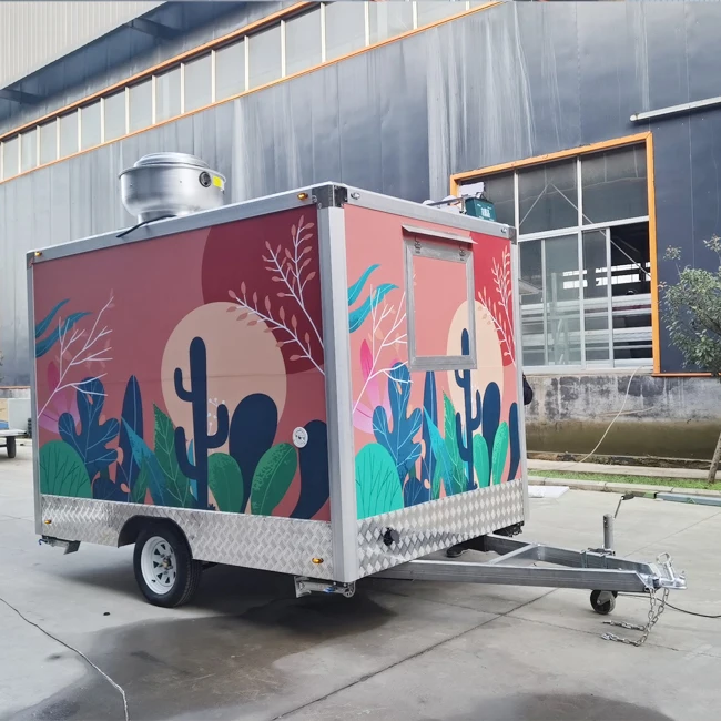 Launch Your Dream Eatery Customizable Color Mobile Restaurant With Shaker System Perfect For Street Sales