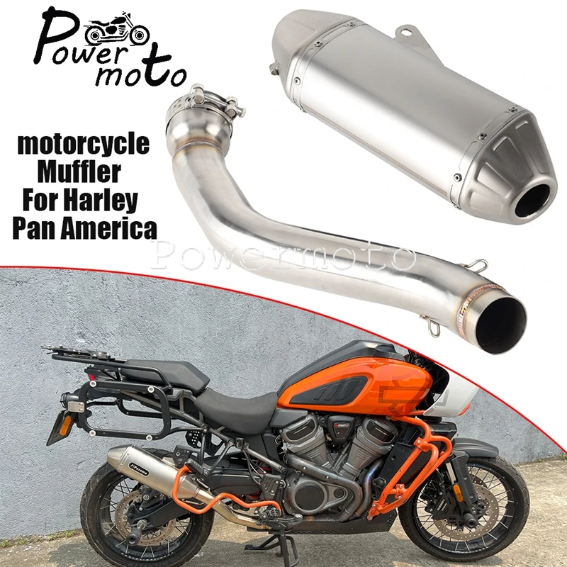 For Harley Pan America 1250 RA1250 Special RA1250S 1250 CVO RA1250SE 2021-2024 Motorcycle Stainless Steel Exhaust Muffler System