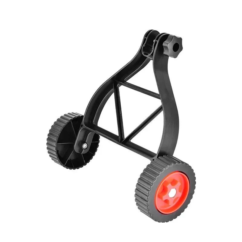 Universal Grass Trimmer Support Wheels Electric Brush Cutter Lawn Mower Support Wheel String Trimmer Attachment Adjustable Angle