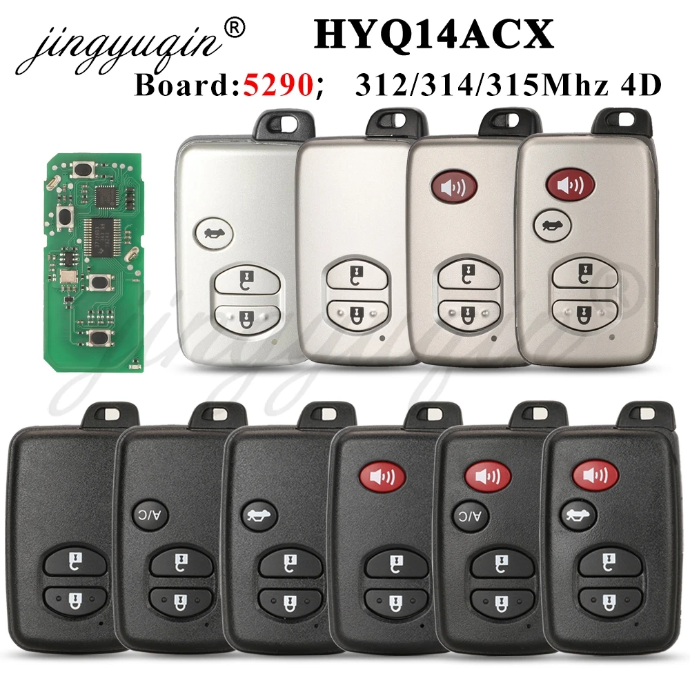 

HYQ14ACX 5290 312/314/315MHz Smart Keyless Remote Key for Toyota LandCruiser Prado 4Runner Prius Venza Subaru ForesterBRZ WRX XV