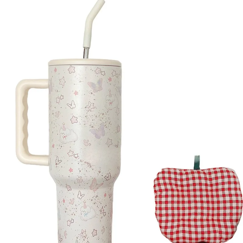 

Большая термокружка Bingba с трубочкой для сохранения тепла и холода