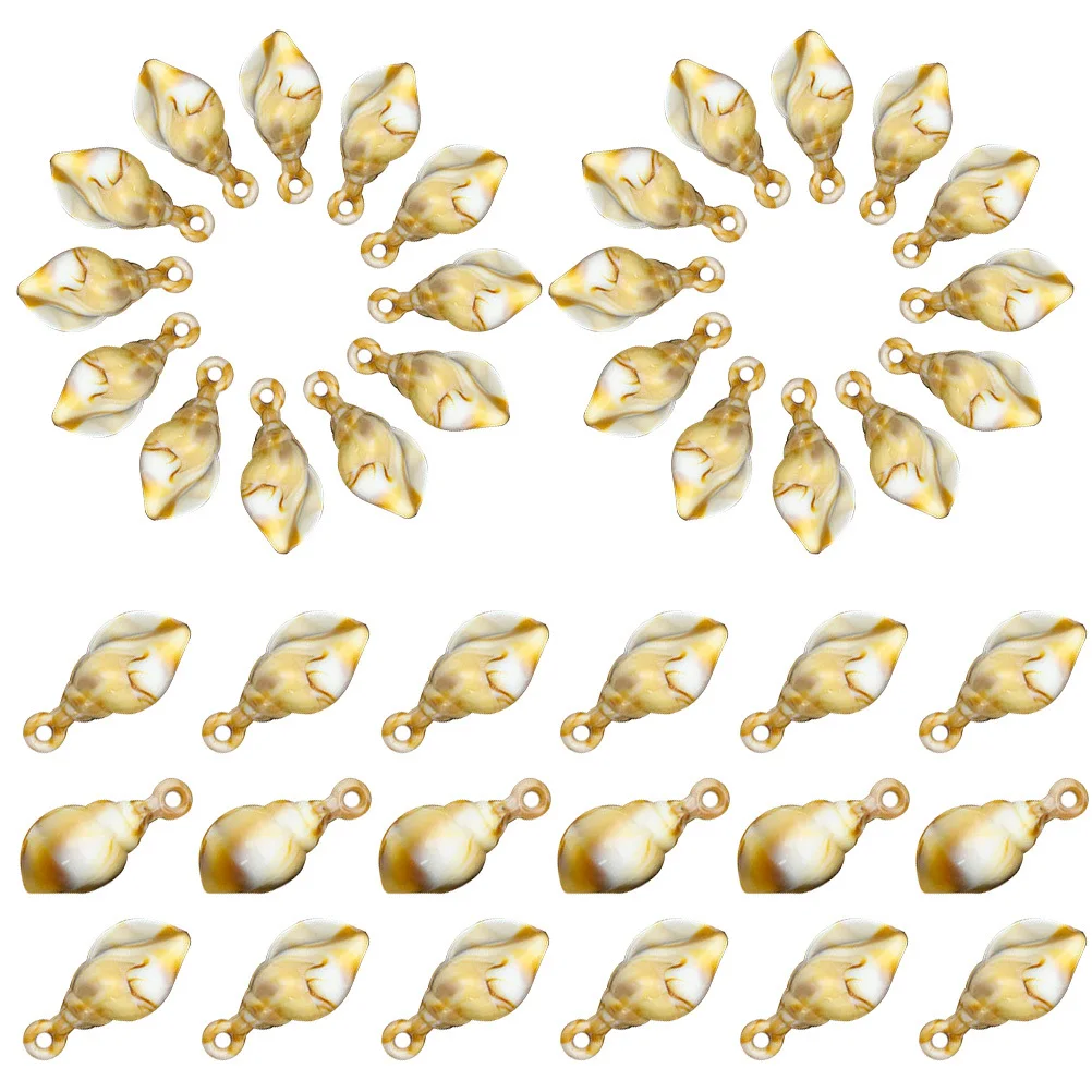 

100 шт., подвески в виде ракушки на тему океана, креативный дизайн, сделай сам, материал для изготовления ювелирных изделий, подвеска «сделай сам», подвески в виде ракушки из морского ушка