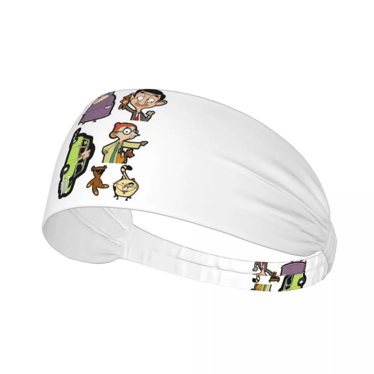 

Custom Mr. Bean Cartoon Sweatband for Men Women Wicking Moisture Sports Sweatband Gym Yoga Running
