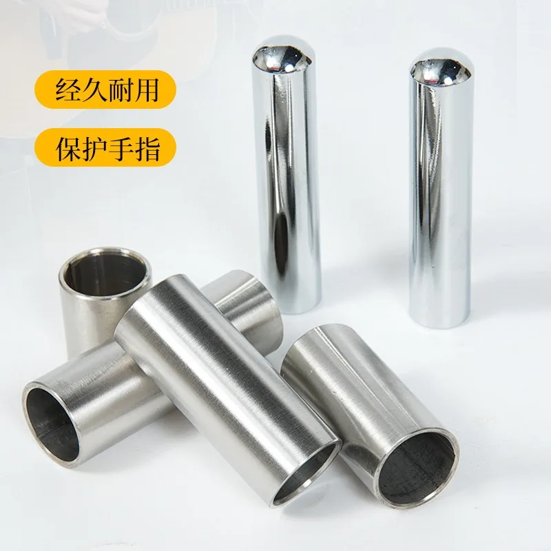 

Metal Electric Wood Guitar Slider Slider Stainless Steel Finger Cover Hollow Solid Folk Bass Guitar Accessories Slider