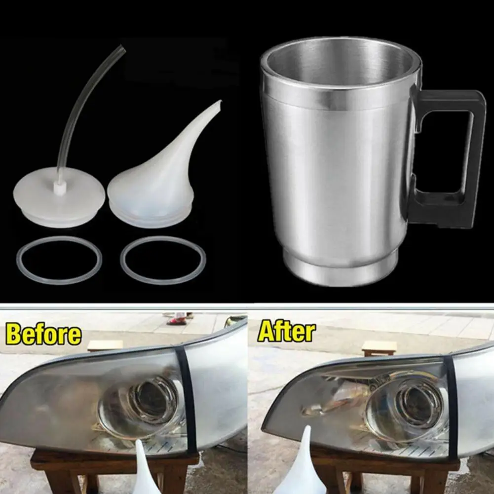 Car Headlight Polish Restoration Kit Polisher Polymer Car Liquid Kit Headlight Car Light Repair Repair Kits Polishing Scratch