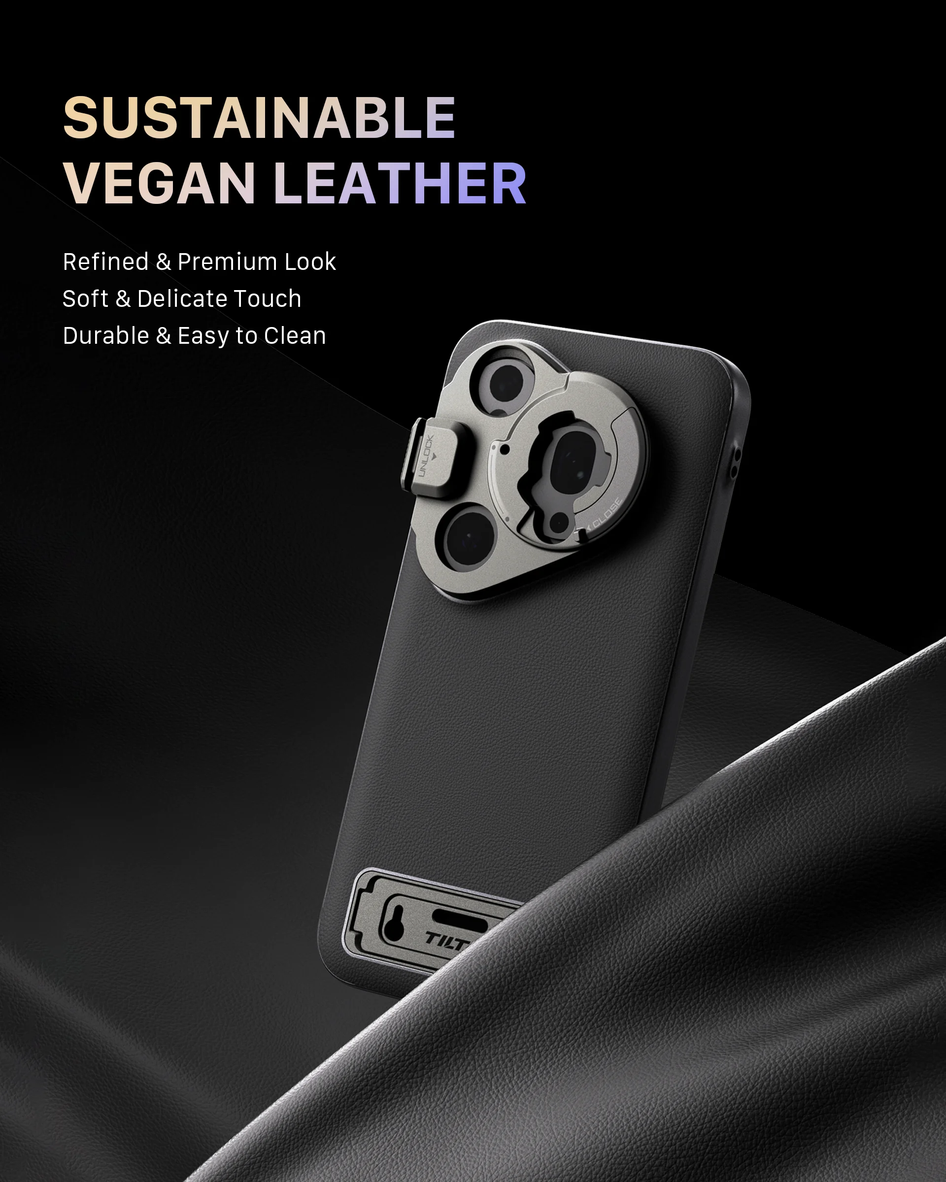 TILTA für HUAWEI Pura 90 Pro/Pro Max Teleobjektiv-Handheld-Kit DESIGN mit Fokusgriff 3,33x Telekonverter-Objektiv TKL-H80 – Detail 9