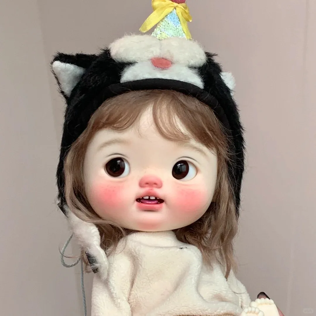 

Bjd sd кукла 1/6Diandi Ob Dianbro ob11 Qbaby щенок Diandian Huhu blythe ACGN аниме смола Bodyymold игрушка «сделай сам»