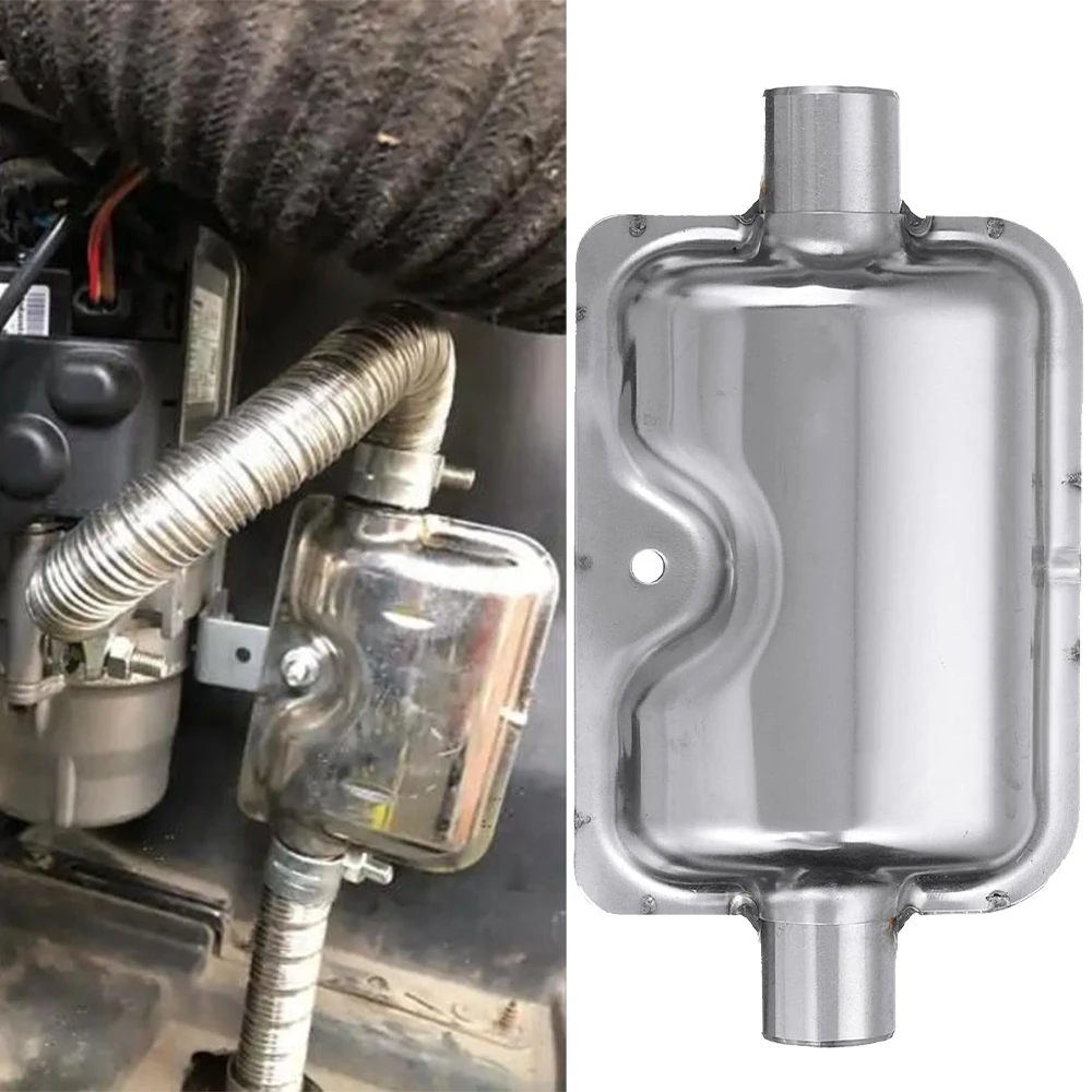 24mm Straight Air Diesel Parking Heater Exhaust Pipe Aluminum Alloy Muffler for Webasto Eberspacher Cars Trucks Vans RV