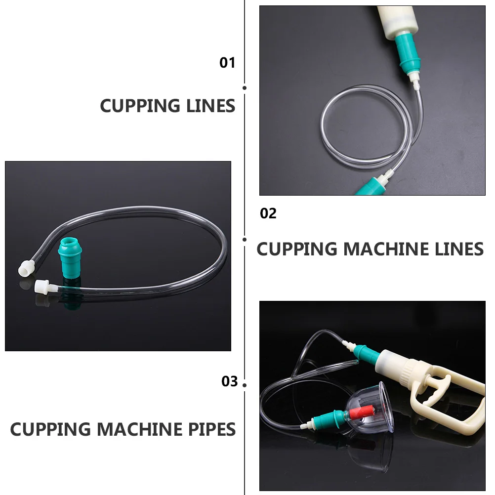 

5pcs Cupping Machine Extension Tube Universal Waterproof Durable Flexible Connector For Cupping Care Massage Therapy