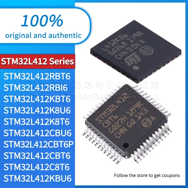 

STM32L412RBT6 STM32L412RBI6 STM32L412KBT6 STM32L412K8U6 STM32L412K8T6 STM32L412CBU6 STM32L412CBT6P STM32L412CBT6 412C8T6 412KBU6