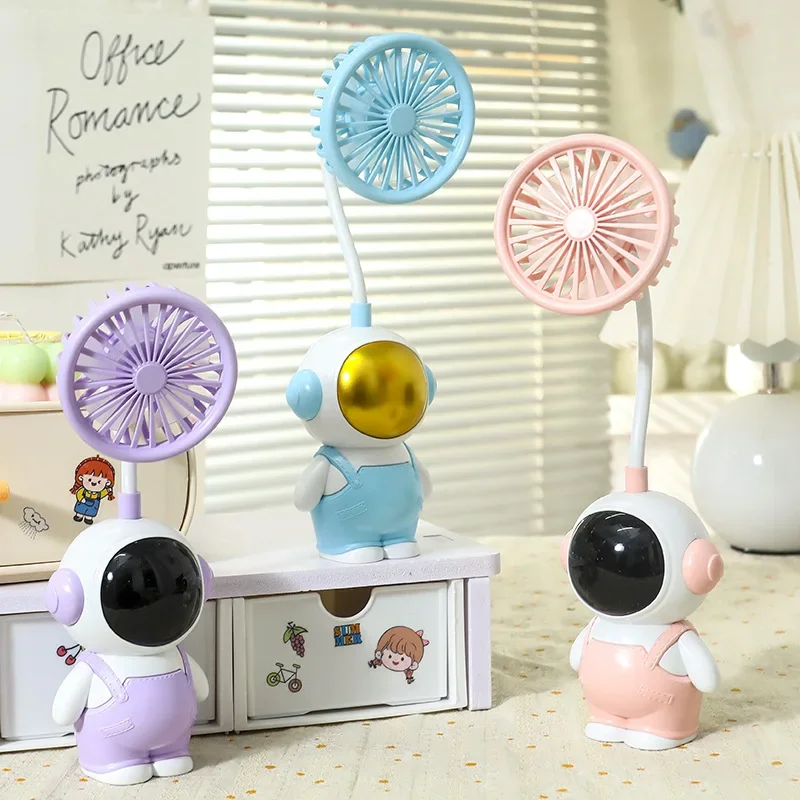 

Портативные портативные вентиляторы с зарядкой через USB, настольный мини-вентилятор космонавта, студенческий офис, летние уличные альпинистские и рыбалки, маленькие вентиляторы 26,5 см