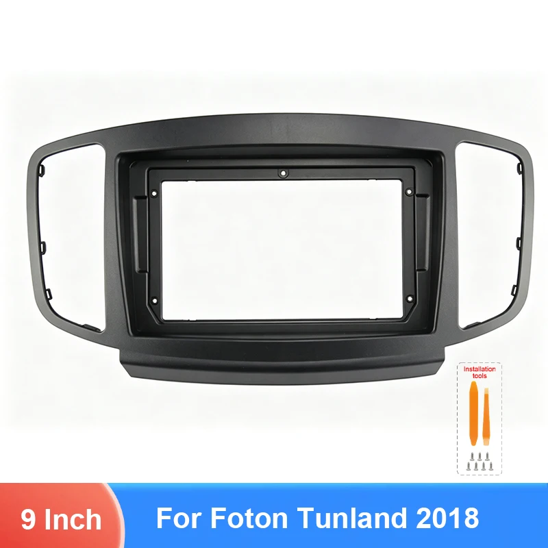 For Foton Tunland 2018 9 Inch Car Radio Fascia Frame Dashboard Panel Trim Kit Stereo Installation Bezel