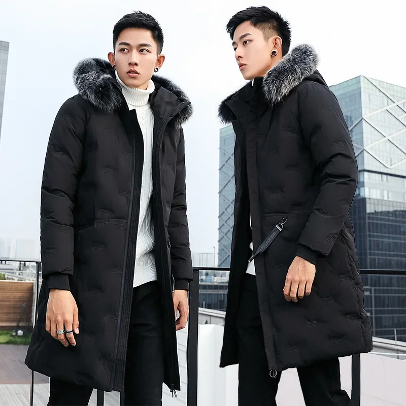 Men's Winter Jacket New Winter Cotton Coat Men's Long Section Trend Youth Handsome Camouflage Clothes Casual Jacket