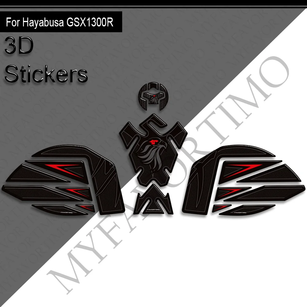   Nuovo kit di Decorazione 3D resina Moto Rilievo del Carro Armato adesivi decalcomanie di protezione Per Suzuki Hayabusa GSX1300R GSX-R 1300 2022-2025