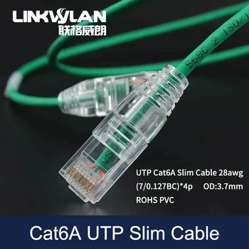 (5 قطعة/الحزمة) سلك التصحيح RJ45 اللون UTP Cat6A 28AWG شبكة إيثرنت رفيعة cat 6 كابل إيثرنت 4 PVC Cat7 STP كابل شبكة محلية للإنترنت
