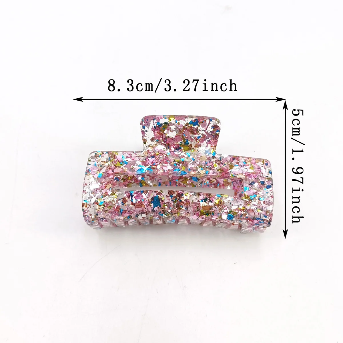 1/3/6 قطعة النساء الترتر مشبك شعر صعبة الملونة البلاستيك مشبك شعر حجم كبير مشابك الشعر كراب دبوس الشعر إكسسوارات الشعر فتاة هدية