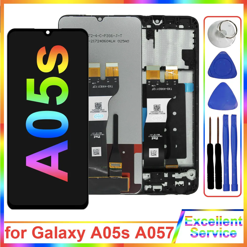 Tested LCD for Samsung Galaxy A05s LCD Display A057M A057G Touch Screen Digitizer Replacement for Samsung A05s A057F Display