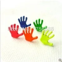 Fashion Super Beautiful Fluorescent Color Candy Color Cartoon Little Hands Earrings Wholesale Crystal Shop