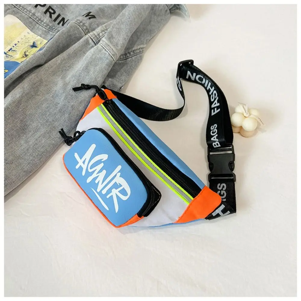 New Baby Mini marsupi Oxford Cute Letter Girls Boys Banana Bag Fashion marsupio Kids Shoulder Crossbody Chest Belt Bags