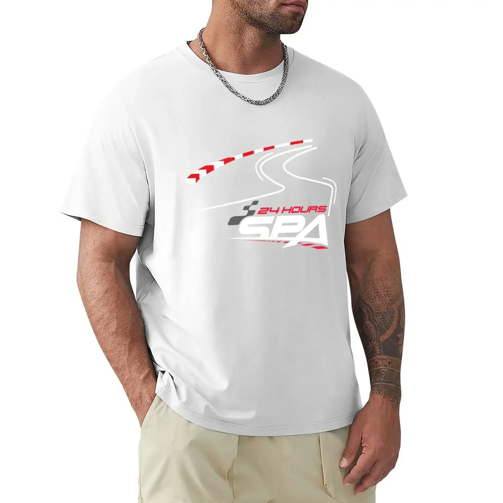 Spa Francorchamps Spa Total 24 Hour Racetrack T-Shirt Artwork T-Shirt anime sweat shirt mens cotton t shirts heavyweight style