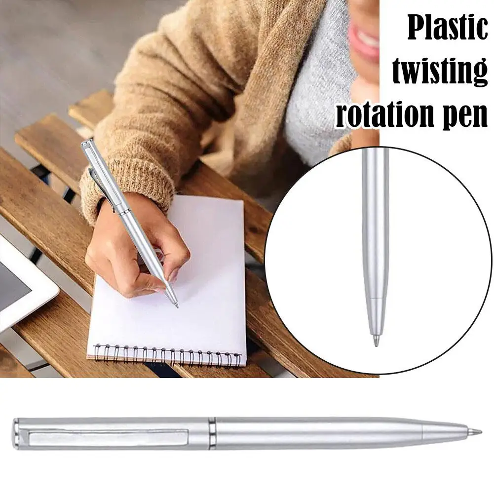 1Pcs High Quality Metal Ballpoint Pen Stainless Steel Gift And Office Pens School Stationery Supplies Writing A6V9