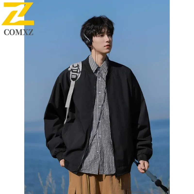 

COMXZ Высококачественная ветровка, ветрозащитная брендовая минималистичная мужская куртка для езды на велосипеде на открытом воздухе, устойчивая к царапинам походное пальто