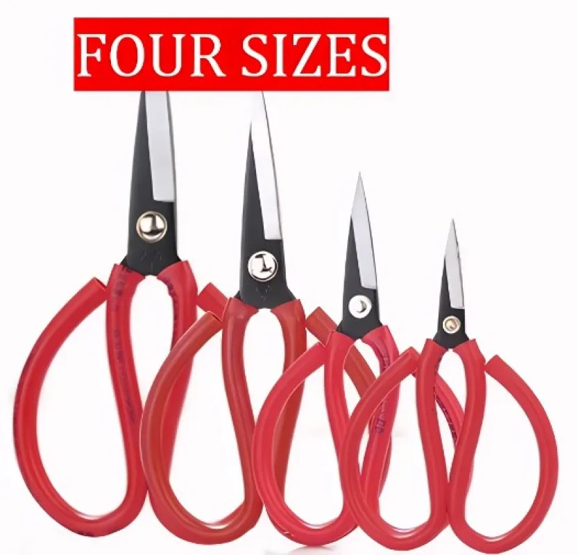 

Hand-Stitched Pointed Tip Scissors for Household Leather Cutting - Industrial Kitchen Shears in Multiple Sizes