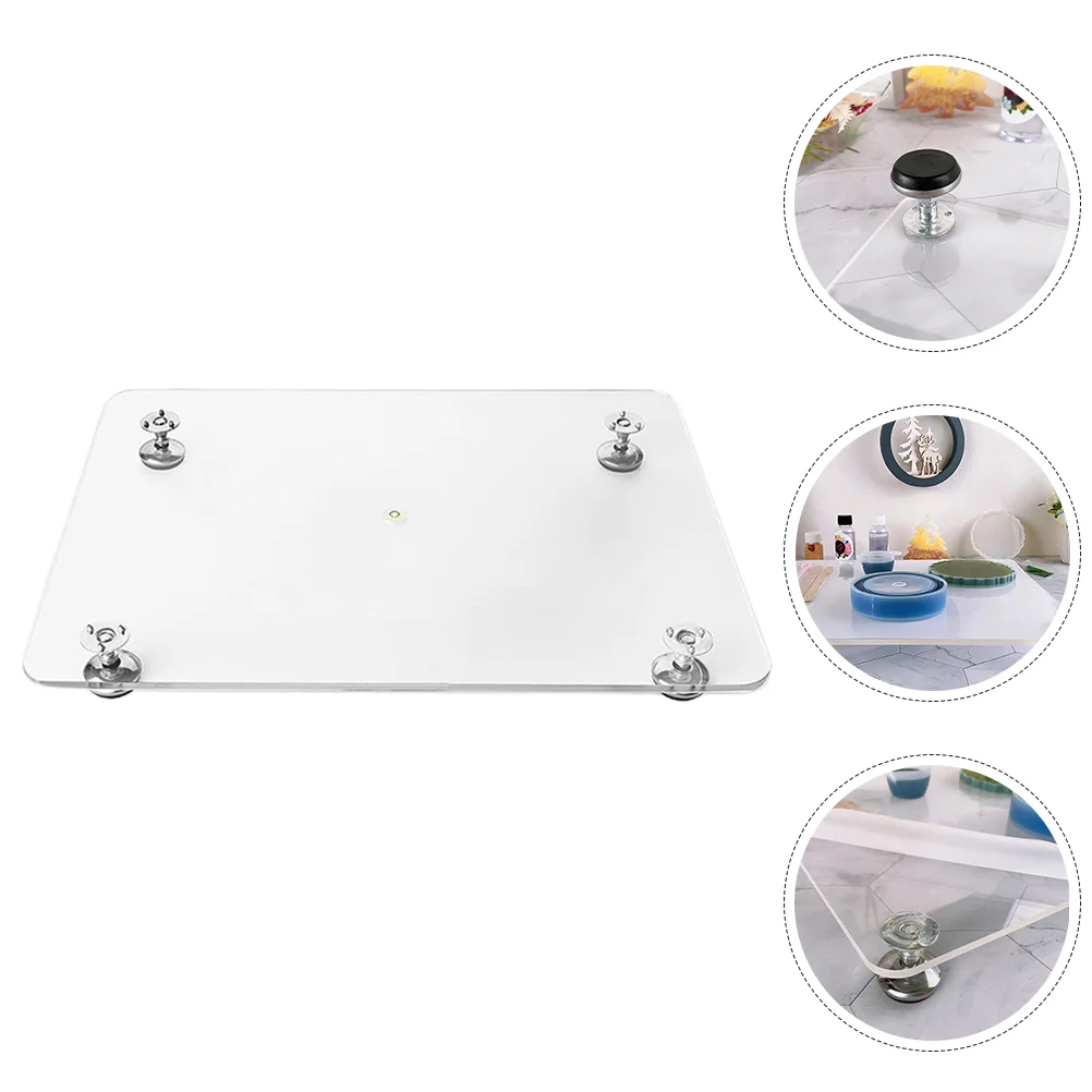 Glue Balancing Table Self Leveling Self-tuning Epoxy Resin Board Platforms Glasses Holder Molds Acrylic Craft