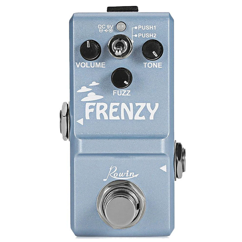 

Rowin Super Tiny Pedal Fuzz Classic FRENZY Electric Guitar Pedal Fuzzy Volume Nano Ghost fuzz Mini Full Metal Shell 2 Modes