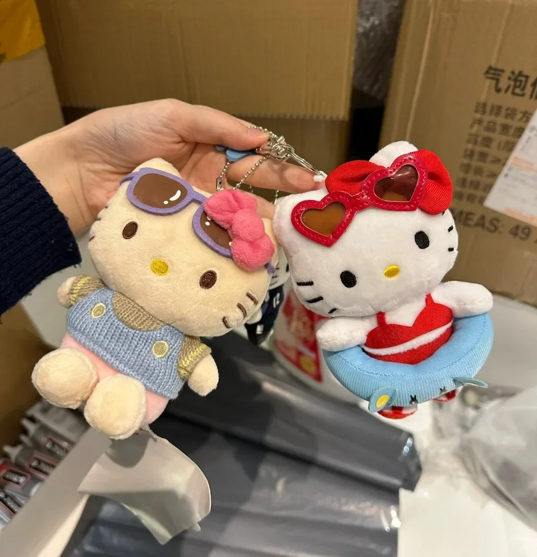 

Повязка на голову с милым аниме Hello Kitty, мультяшная плюшевая кукла, школьная сумка, милый подвеска Hello Kitty, креативный подарок для девушки