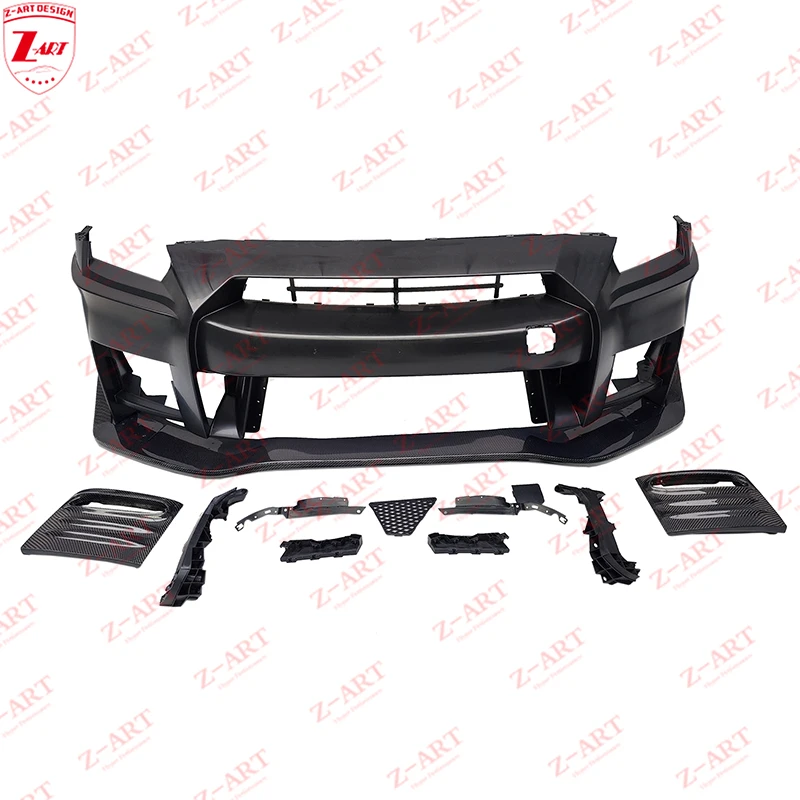 Z-ART GTR R35 Injection PP Bumper For Nissan R35 Carbon Fiber Body Kit for Nissan GTR 2008-2016