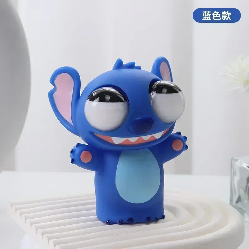 Funny Squeeze Stitch Decompression Toy Stitch Model Pop-eyed Stitch Pinch Doll Cartoon  Character  Healing Gift