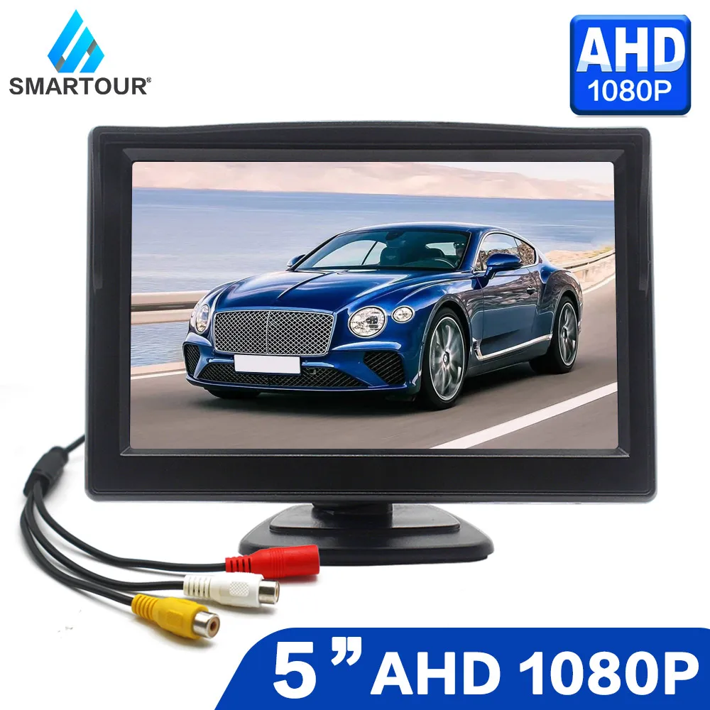 

Smartour 5 Inch AHD 1080P Car Rear View Monitor Inside Parking Backup HD Monitor for MPV SUV Horse Lorry For Car Reverse Camera