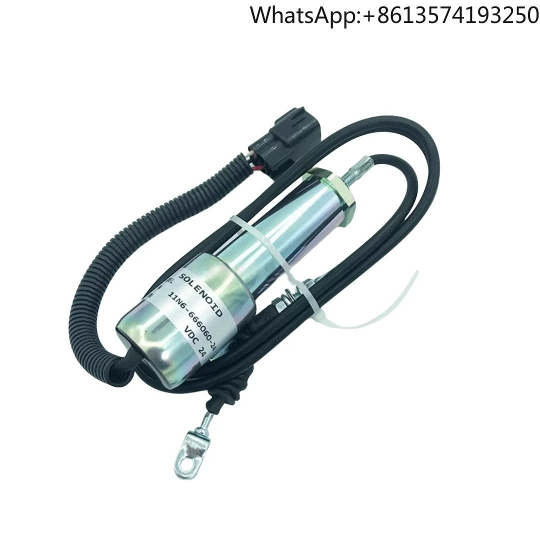 

Applicable to Modern R210-5 215 225-7-9 Excavator Mitsubishi Engine Shutdown Solenoid Valve Fuel Shut-off Switch 11N6-666060-24
