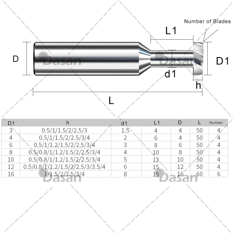 1 Cái T Khe Cắm Dao Phay Tungsten Carbide 3Mm 4Mm 6Mm 8Mm 10Mm 12Mm CNC Công Cụ Kim Loại Al Thép Không Gỉ Đồng Gia Công