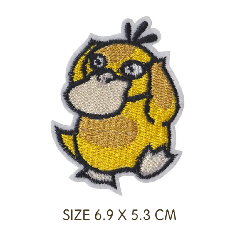 Stoffaufnäher Pikachu Kleidungsaufkleber Aufnähbare Stickerei-Applikationen Zum Aufbügeln auf Kleidung Cartoon DIY Kleidungsdekoration