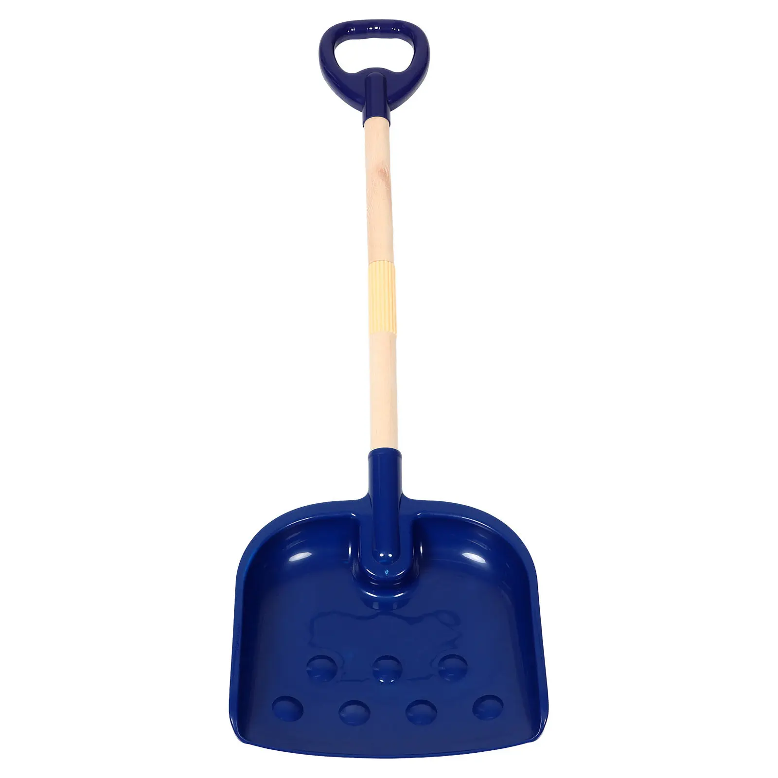 kids-snow-shovel-dark-blue-thickened-plastic-portable-disassembled-handle-car-trunk-emergency-driveway-sand-rake-scoop-outdoor