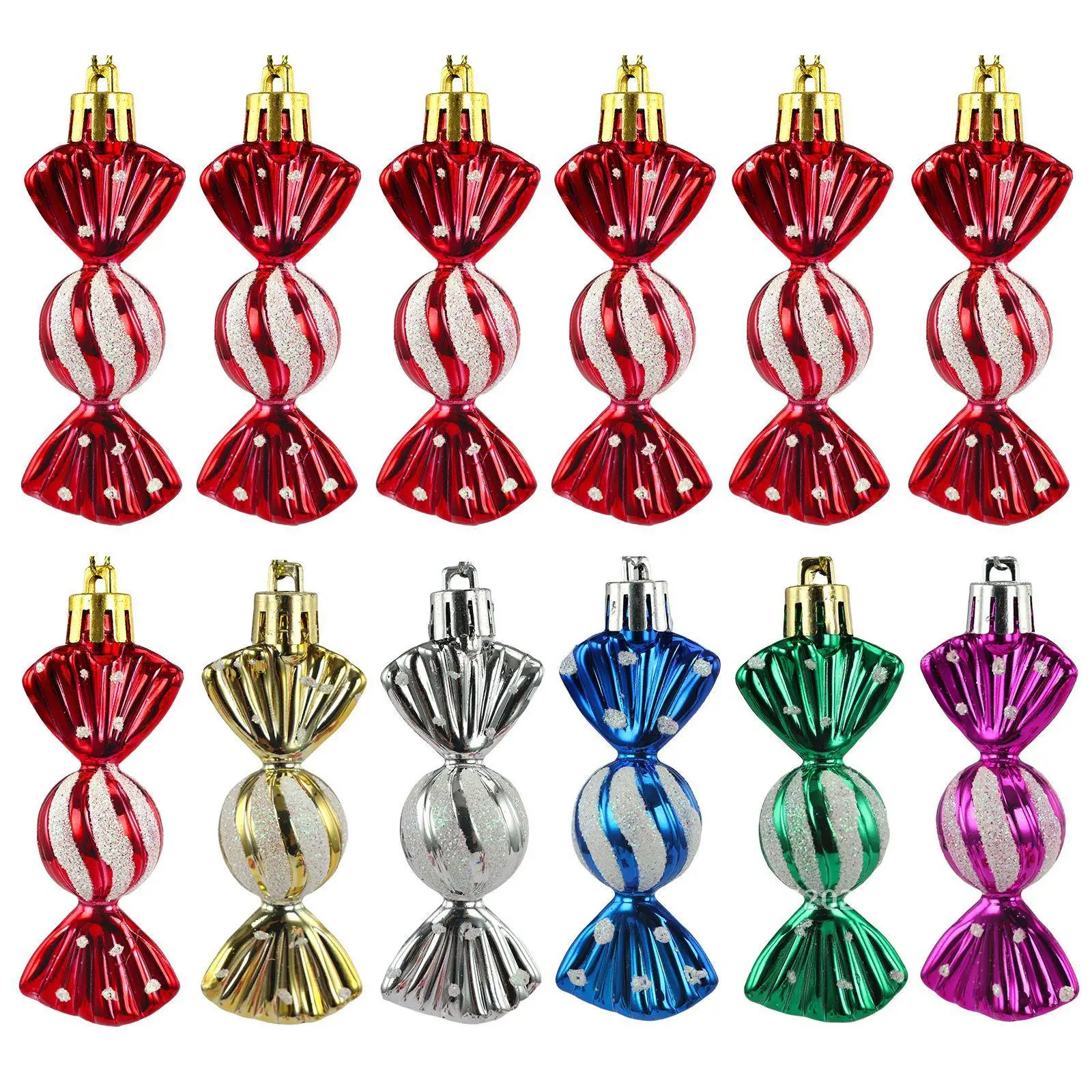 

Christmas tree pendant small round candy accessories Christmas decorations holiday window ornaments