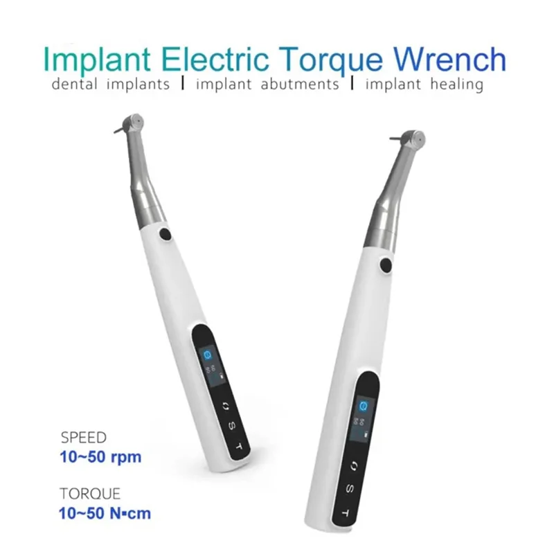 Dental Wireless Dental Implant Torque Handpiece Rechargeable TFT Screen 16pcs File Clip For Dental Implant Surgery Clinic Tool