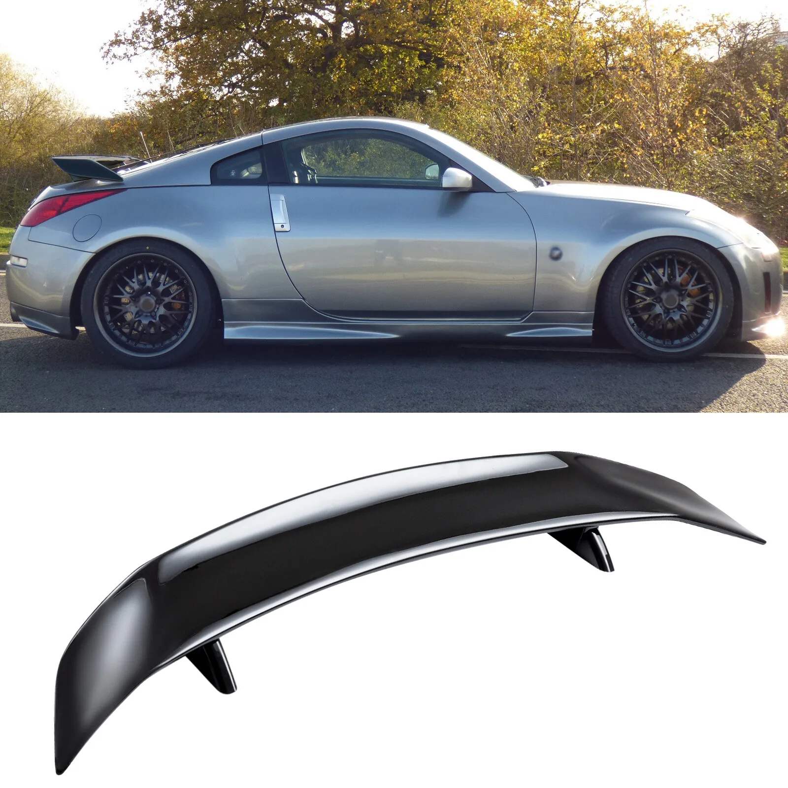 

47-дюймовый глянцевый спойлер GT для заднего багажника Nissan 350Z Z33 N1 Nismo 370Z