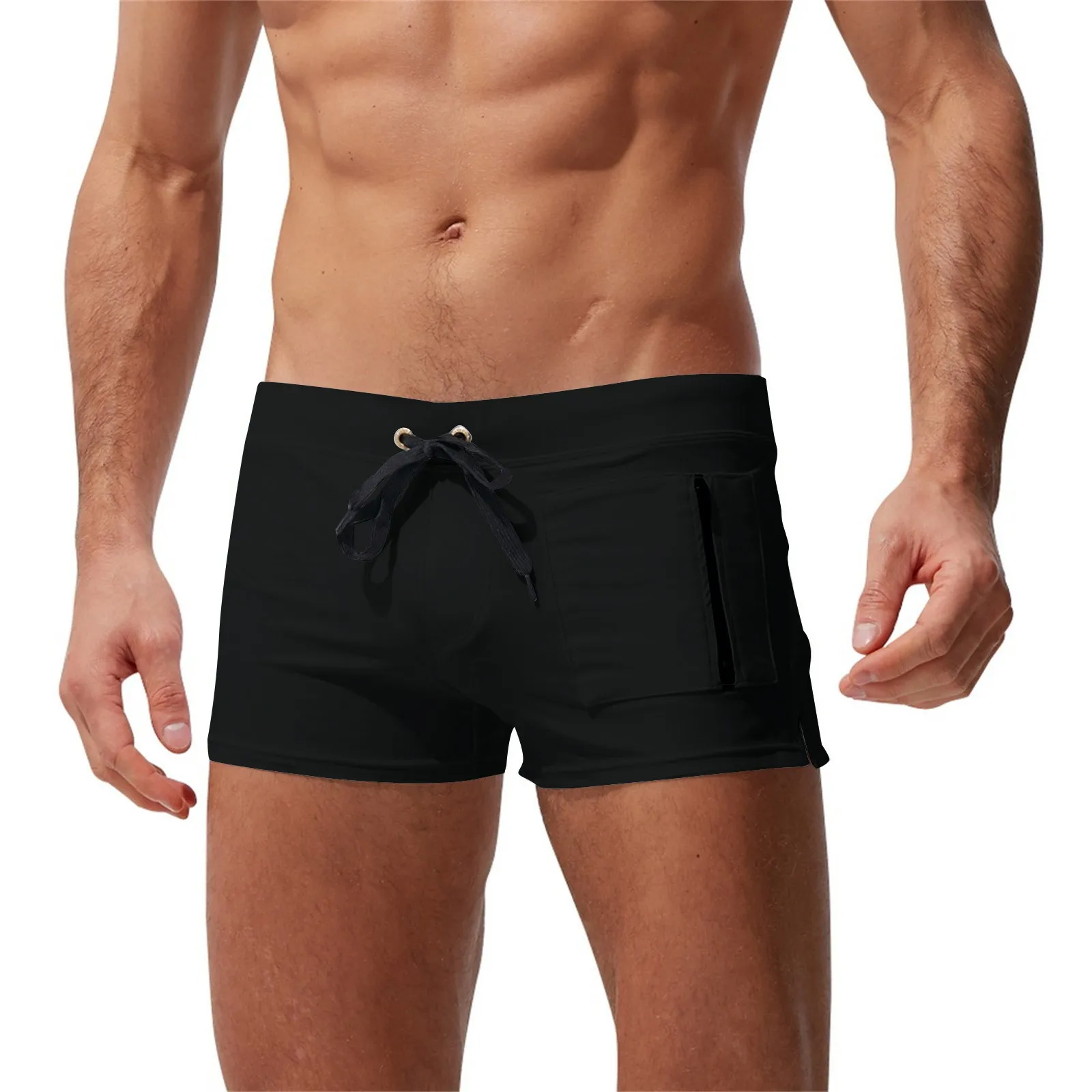 Swim Shorts Men Zipper Pocket Casual Mens Shorts Fast Dry Boardshorts Joggers Men'S Trunks Summer Mens Short Homme Masculino image 4
