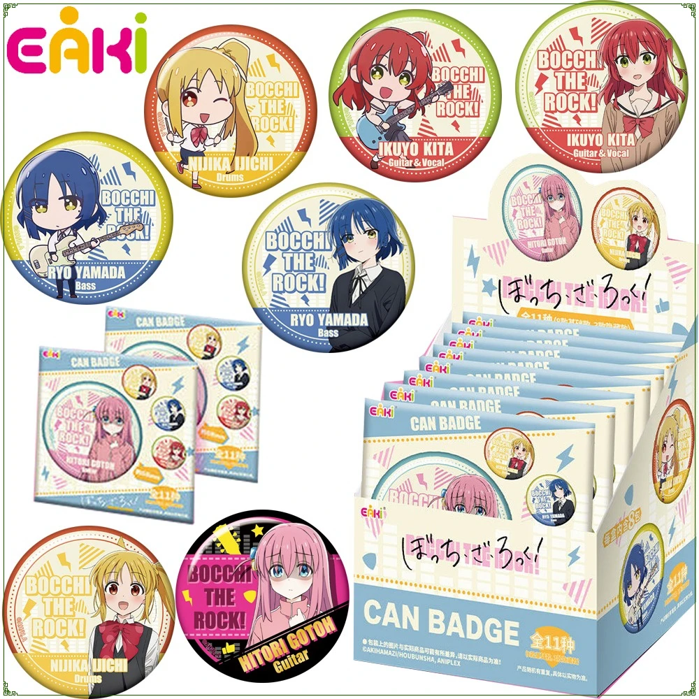 

Новые оригинальные значки EAKI Bocchi The Rock! (аниме), двойные светящиеся значки, персонализированные портативные коллекционные броши, подарки