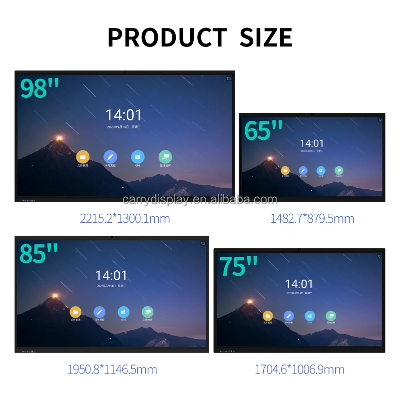 65/75/86 Inch 4K Ultra HD Touch TV Interactive All-in-One China Interactive Whiteboard Online Education - view 5