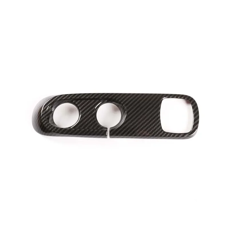 Naklejki na panel zmiany biegów konsoli środkowej samochodu z teksturą włókna węglowego ABS do Mercedes Smart 451 Fortwo 2009-2015 — 2