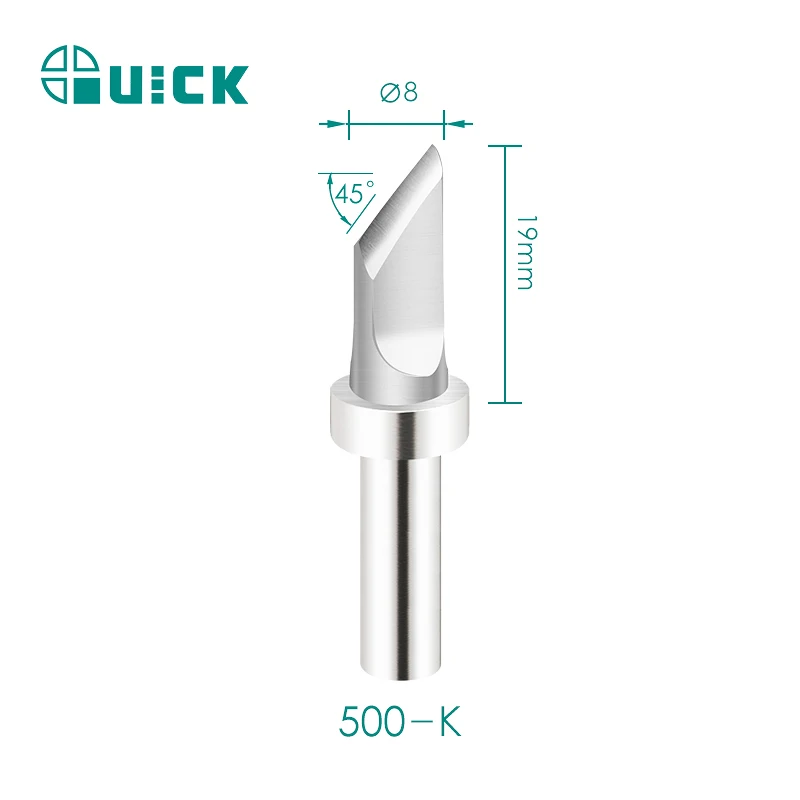 

Quick 500 Weldering Station Iron Head, Solder Tip 500-K 500-B 500-C For Quick Ts2300/205/3205/367D-150 Soldering Station Tool