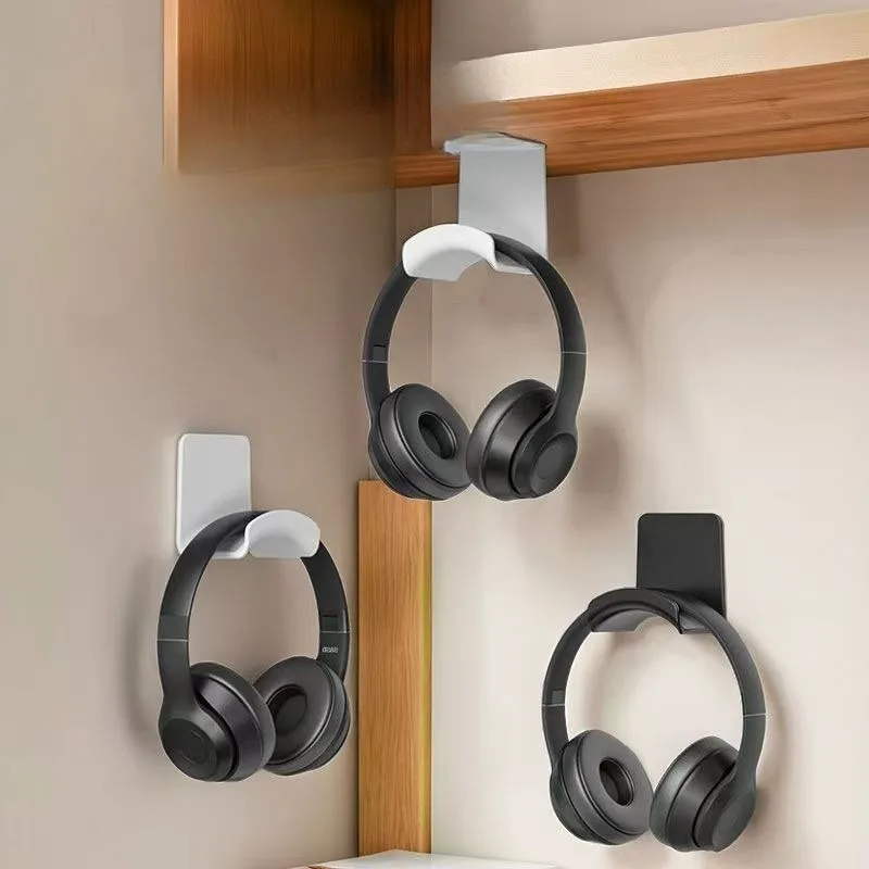 Wandmontierter Kopfhörerständer ohne Bohren, Gaming-Headset-Halterung für unter dem Schreibtisch, universeller Halter, platzsparender Organizer für PC-Gamer